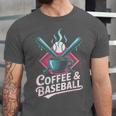 Coffee And Baseball Baseball Player Unisex Jersey T-Shirt