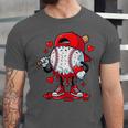 Cute Game Day Baseball Ice Cream Drip Valentine Love XOXO Unisex Jersey T-Shirt