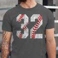 Distressed Baseball Number 32 Jersey Uniform Player Fan Unisex Jersey T-Shirt Distressed Baseball Number 32 Jersey Uniform Player Fan Unisex Jersey T-Shirt