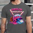 Game Kindergarten Baseball Ice Cream Drip On Back To School Unisex Jersey T-Shirt