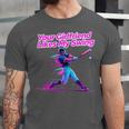 Your Girlfriend Likes My Swing Baseball Quote Boys Men Unisex Jersey T-Shirt Your Girlfriend Likes My Swing Baseball Quote Boys Men Unisex Jersey T-Shirt