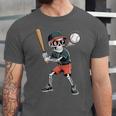 Halloween Skeleton Playing Baseball 67 Six Seven Meme Unisex Jersey T-Shirt