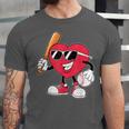 Heart Play Baseball Valentine's Day Teens Boys Girls Kids Unisex Jersey T-Shirt Heart Play Baseball Valentine's Day Teens Boys Girls Kids Unisex Jersey T-Shirt