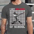 I Hit 100 Days Of School Baseball 100th Day Boys Kids Unisex Jersey T-Shirt