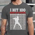 I Hit 100 Days Of School Baseball 100 Day Of School Unisex Jersey T-Shirt I Hit 100 Days Of School Baseball 100 Day Of School Unisex Jersey T-Shirt