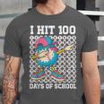 I Hit 100 Days Of School Baseball Ice Cream Drip Boys Girls Unisex Jersey T-Shirt