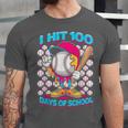 I Hit 100 Days Of School Baseball Ice Cream Drip Unisex Jersey T-Shirt I Hit 100 Days Of School Baseball Ice Cream Drip Unisex Jersey T-Shirt