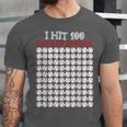 I Hit 100 Days Of School Baseball Lover Teacher Student Unisex Jersey T-Shirt I Hit 100 Days Of School Baseball Lover Teacher Student Unisex Jersey T-Shirt