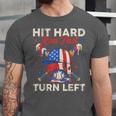 Hit Hard Run Fast Turn Left Baseball Cream Drip Crossed Bats Unisex Jersey T-Shirt Hit Hard Run Fast Turn Left Baseball Cream Drip Crossed Bats Unisex Jersey T-Shirt