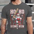 Ho Ho Home Run Baseball Christmas Holiday Sports Santa Unisex Jersey T-Shirt Ho Ho Home Run Baseball Christmas Holiday Sports Santa Unisex Jersey T-Shirt