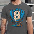 Ice Cream Baseball Glove 8th Birthday Edition Unisex Jersey T-Shirt