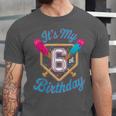 It's My 6th Birthday Baseball Fan Fun Party Celebration Unisex Jersey T-Shirt It's My 6th Birthday Baseball Fan Fun Party Celebration Unisex Jersey T-Shirt