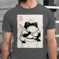 Japanese Grumpy Frog Baseball Player Baseball Unisex Jersey T-Shirt