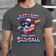 Just A Boy Who Loves Baseball Patriotic Drip For Youth Boys Unisex Jersey T-Shirt Just A Boy Who Loves Baseball Patriotic Drip For Youth Boys Unisex Jersey T-Shirt