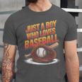 Just A Boy Who Loves Baseball Player Kids Unisex Jersey T-Shirt