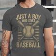 Just a Boy Who Loves Baseball Unisex Jersey T-Shirt Just a Boy Who Loves Baseball Unisex Jersey T-Shirt