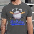Kids 8th Baseball Birthday Party Boys Sport Fan 8 Years Old Unisex Jersey T-Shirt