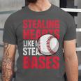 Kids Stealing Hearts Like I Steal Bases Cute Baseball Boys Unisex Jersey T-Shirt Kids Stealing Hearts Like I Steal Bases Cute Baseball Boys Unisex Jersey T-Shirt