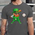 Leprechaun Playing Baseball St Patricks Day Sport Boys Unisex Jersey T-Shirt Leprechaun Playing Baseball St Patricks Day Sport Boys Unisex Jersey T-Shirt