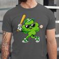 Lucky Shamrock Playing Baseball St Patrick's Kids Boys Unisex Jersey T-Shirt Lucky Shamrock Playing Baseball St Patrick's Kids Boys Unisex Jersey T-Shirt
