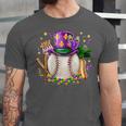 Mardi Gras Baseball Jester Hat Fleur De Lis Boys Girls Kids Unisex Jersey T-Shirt Mardi Gras Baseball Jester Hat Fleur De Lis Boys Girls Kids Unisex Jersey T-Shirt