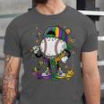 Mardi Gras Ice Cream Drip Baseball Carnival Party Mask Boys Unisex Jersey T-Shirt Mardi Gras Ice Cream Drip Baseball Carnival Party Mask Boys Unisex Jersey T-Shirt