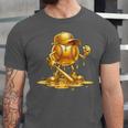Melting Baseball Mascot Slugger Bat Cap Cartoon Unisex Jersey T-Shirt Melting Baseball Mascot Slugger Bat Cap Cartoon Unisex Jersey T-Shirt
