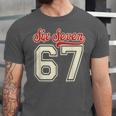 Number 67 Meme Six Seven Baseball Style Kids Boy Teen Unisex Jersey T-Shirt Number 67 Meme Six Seven Baseball Style Kids Boy Teen Unisex Jersey T-Shirt
