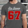 Number 67 Numbered Six Seven Baseball Jersey Style Team 67 Unisex Jersey T-Shirt Number 67 Numbered Six Seven Baseball Jersey Style Team 67 Unisex Jersey T-Shirt