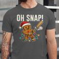 Oh Snap Gingerbreadman Christmas Baseball Humor Unisex Jersey T-Shirt Oh Snap Gingerbreadman Christmas Baseball Humor Unisex Jersey T-Shirt