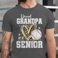Proud Grandpa Of A 2026 Senior Baseball Graduation Leopard Unisex Jersey T-Shirt Proud Grandpa Of A 2026 Senior Baseball Graduation Leopard Unisex Jersey T-Shirt