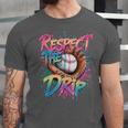 Respect The Drip Baseball Drip Glove Youth Boys Girls Player Unisex Jersey T-Shirt Respect The Drip Baseball Drip Glove Youth Boys Girls Player Unisex Jersey T-Shirt