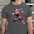 Santa Playing Baseball Men Boys Christmas Baseball Player Unisex Jersey T-Shirt Santa Playing Baseball Men Boys Christmas Baseball Player Unisex Jersey T-Shirt