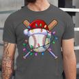 Santa Sports Christmas Baseball Player Unisex Jersey T-Shirt Santa Sports Christmas Baseball Player Unisex Jersey T-Shirt