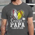 Senior Papa Class Of 2026 Baseball Softball Graduation Heart Unisex Jersey T-Shirt Senior Papa Class Of 2026 Baseball Softball Graduation Heart Unisex Jersey T-Shirt