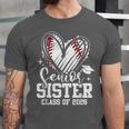 Senior Sister Class Of 2026 Baseball Graduation Heart Unisex Jersey T-Shirt