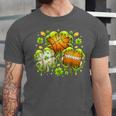 Shamrock Basketball Baseball Drip St Patrick's Day Boys Men Unisex Jersey T-Shirt
