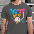 Six Seven Baseball Ice Cream Drip Cool 67 Gen Alpha Slang Unisex Jersey T-Shirt
