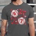 Six Seven Baseball Lover Sports Red Heart Bow Valentine Girl Unisex Jersey T-Shirt