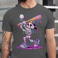 Skeleton Baseball Drip Boys Youth Kids Halloween Unisex Jersey T-Shirt