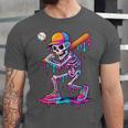 Skelton Playing Baseball Halloween Baseball Drip Boys Kids Unisex Jersey T-Shirt Skelton Playing Baseball Halloween Baseball Drip Boys Kids Unisex Jersey T-Shirt
