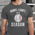 Sorry I Can't It's Volleyball Baseball Season Mom Of Both Unisex Jersey T-Shirt Sorry I Can't It's Volleyball Baseball Season Mom Of Both Unisex Jersey T-Shirt