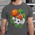 St Patricks Day Shamrock Basketball Baseball Football Soccer Unisex Jersey T-Shirt St Patricks Day Shamrock Basketball Baseball Football Soccer Unisex Jersey T-Shirt