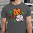 St Patricks Day Shamrock Basketball Baseball Men Boys Kids Unisex Jersey T-Shirt