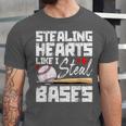 Stealing Hearts Like I Steal Bases Baseball Valentines Unisex Jersey T-Shirt Stealing Hearts Like I Steal Bases Baseball Valentines Unisex Jersey T-Shirt
