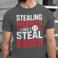 Stealing Hearts Like I Steal Bases Cute Baseball Kids Unisex Jersey T-Shirt Stealing Hearts Like I Steal Bases Cute Baseball Kids Unisex Jersey T-Shirt