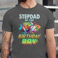 Stepdad Of The Birthday Boy Baseball Football Colorful Unisex Jersey T-Shirt Stepdad Of The Birthday Boy Baseball Football Colorful Unisex Jersey T-Shirt