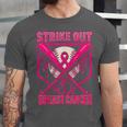 Strike Out Breast Cancer Baseball Ice Cream Drip Unisex Jersey T-Shirt Strike Out Breast Cancer Baseball Ice Cream Drip Unisex Jersey T-Shirt