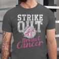 Strike Out Breast Cancer Baseball Warrior Unisex Jersey T-Shirt