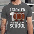 I Tackled 100 Days Of School Baseball Player Kids Teacher Unisex Jersey T-Shirt I Tackled 100 Days Of School Baseball Player Kids Teacher Unisex Jersey T-Shirt